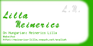 lilla meinerics business card